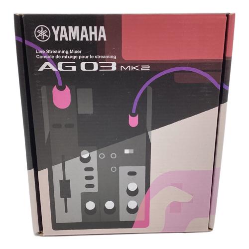YAMAHA (ヤマハ) ライブストリーミングミキサー AG 03MK2