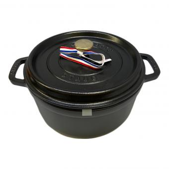Staub (ストウブ) ピコ・ココットラウンド 40500-241 24cm ブラック
