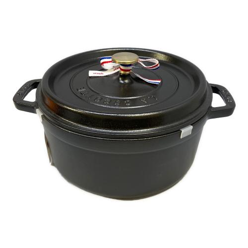Staub (ストウブ) ピコ・ココットラウンド 40500-241 24cm ブラック