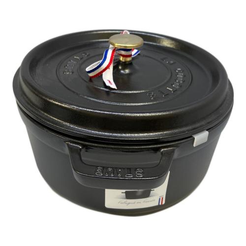 Staub (ストウブ) ピコ・ココットラウンド 40500-241 24cm ブラック