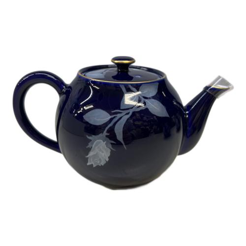 香蘭社 (コウランシャ) 急須・湯呑みセット ルリ薔薇・茶の間揃