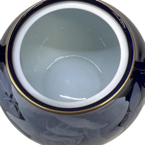 香蘭社 (コウランシャ) 急須・湯呑みセット ルリ薔薇・茶の間揃