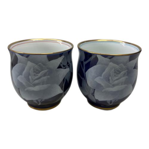 香蘭社 (コウランシャ) 急須・湯呑みセット ルリ薔薇・茶の間揃