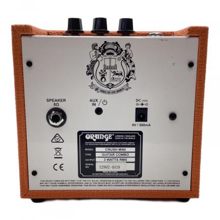 ※値引き【未使用品】ORANGE Crush mini ギターアンプ ORANGE Crush Mini ギターアンプ ミニアンプ 3W 電池駆動 AUX IN搭載