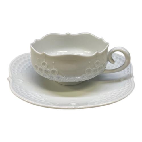 Meissen (マイセン) カップ&ソーサー ホワイトレリーフ