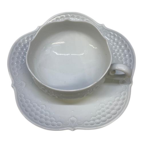 Meissen (マイセン) カップ&ソーサー ホワイトレリーフ