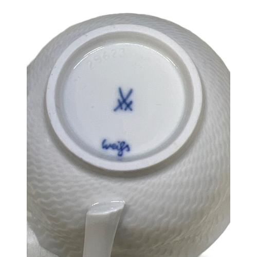 Meissen (マイセン) ティーカップ&ソーサー 波の戯れホワイト