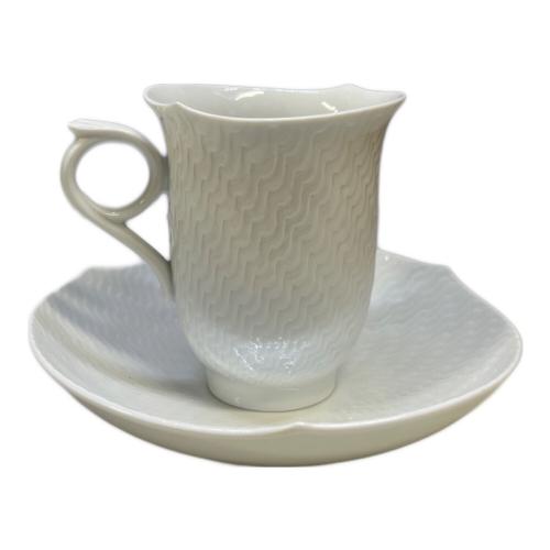 Meissen (マイセン) コーヒーカップ&ソーサー 波の戯れホワイト