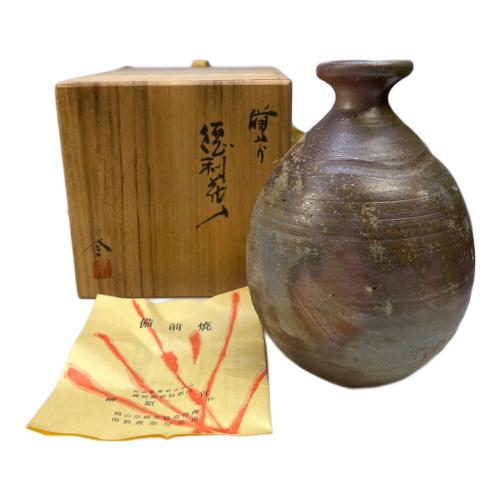 備前焼 (ビゼンヤキ) 花瓶 共箱付