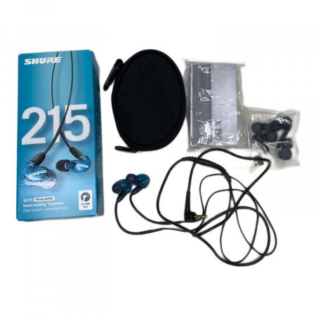 SHURE (シュア) 有線イヤホン SE215｜トレファクONLINE