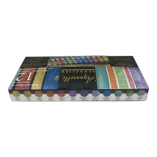 Sennelier (セヌリエ) 透明水彩絵具 イリディセントカラー12色セット