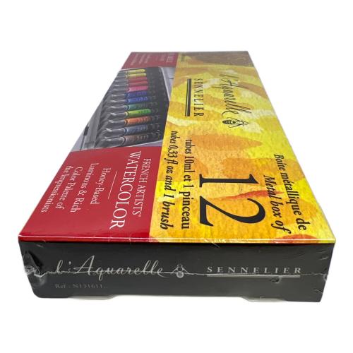 Sennelier 透明水彩絵具 チューブ 12色セット