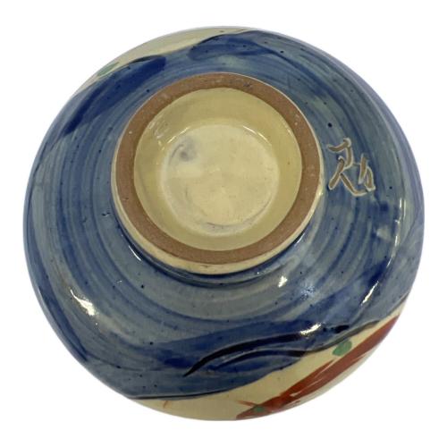 壷屋焼 (ツボヤヤキ) 赤絵茶碗