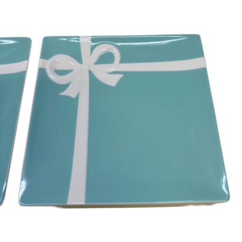 TIFFANY & Co. (ティファニー アンド コー) スクエアプレート ブルーリボン