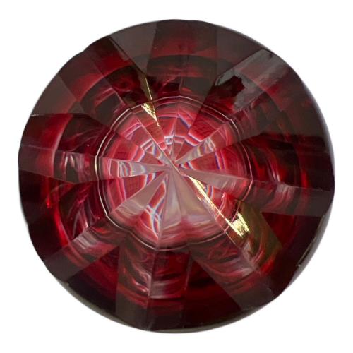 薩摩切子 盃 レッド