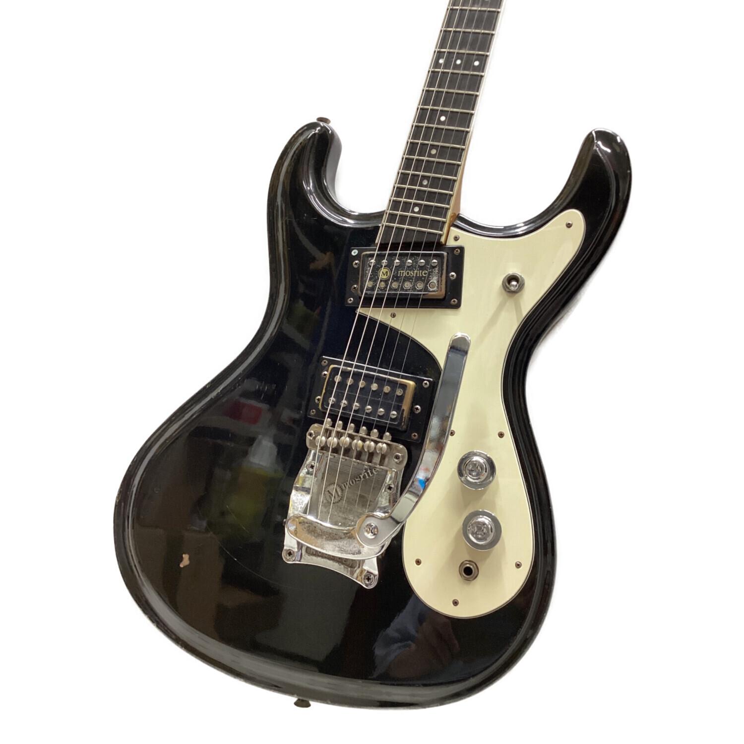 モズライトタイプ　エレキギター　ジャンク mosrite (モズライト) Avenger Custom エレキギター 黒雲 ペグ交換済