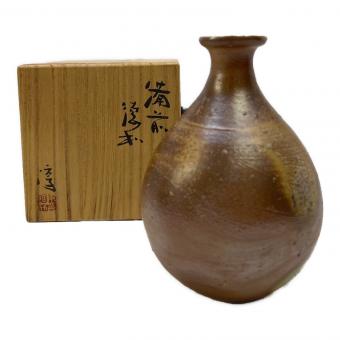 備前焼 (ビゼンヤキ) 一輪挿し 人間国宝 伊勢崎 淳