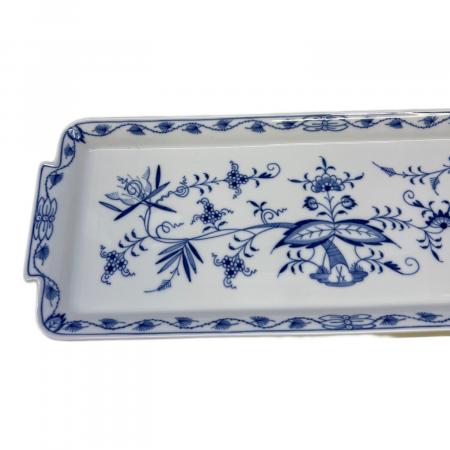 Meissen (マイセン) スクエアプレート サンドイッチトレイ ブルー