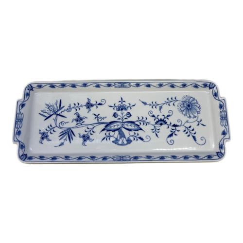 Meissen (マイセン) スクエアプレート サンドイッチトレイ ブルーオニオン