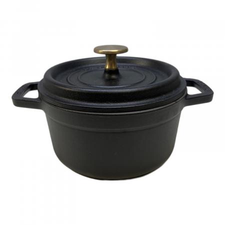Staub (ストウブ) 両手鍋 16cm ブラック ピコ・ココット・ラウンド