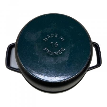 Staub (ストウブ) 両手鍋 16cm ブラック ピコ・ココット・ラウンド