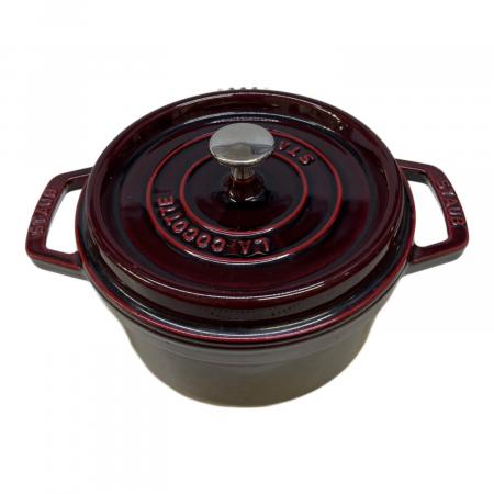 STAUB ★ 両手鍋 レッド 約20センチ Staub (ストウブ) 両手鍋 20cm レッド｜トレファクONLINE