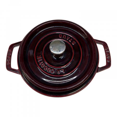 【花】STAUB ストウブ レッド 20cm 両手鍋 Staub (ストウブ) 両手鍋 20cm レッド｜トレファクONLINE