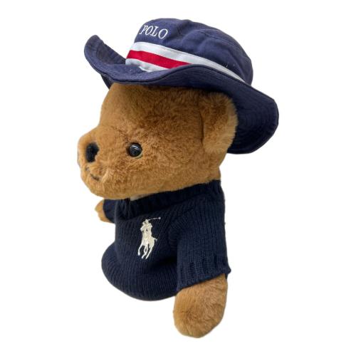 POLO RALPH LAUREN (ポロ・ラルフローレン) ヘッドカバー ニット ブラウン×ネイビー