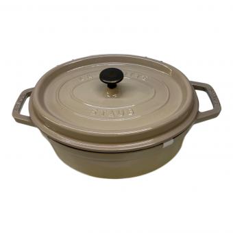 Staub (ストウブ) 両手鍋 SIZE 27cm ベージュ ピコ・ココット・オーバル