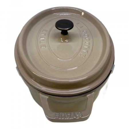 Staub (ストウブ) 両手鍋 SIZE 27cm ベージュ ピコ・ココット