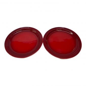 LE CREUSET (ルクルーゼ) プレート レッド Round Plate LC 27cm
