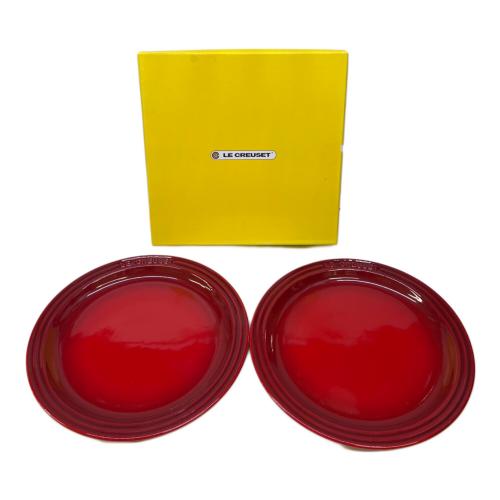 LE CREUSET (ルクルーゼ) プレート レッド Round Plate LC 27cm
