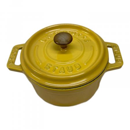 【新品 未使用】staub ココット ラウンド 20cm イエロー Staub (ストウブ) ココット 10cm イエロー｜トレファクONLINE