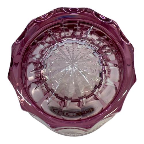 すみだ江戸切子館 (スミダエドキリコカン) 江戸切子オールドグラス 魚子淵に八角篭目紋様 ほっこりシリーズ