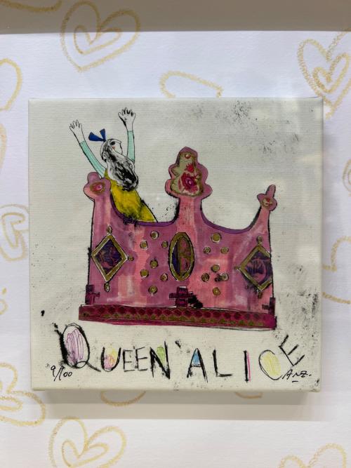 版画 『クイーンアリス』 蟹江 杏
