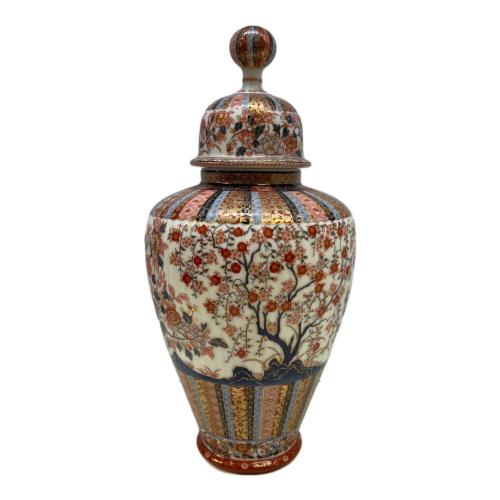 栗田美術館 色絵桜菊牡丹図蓋附大壷