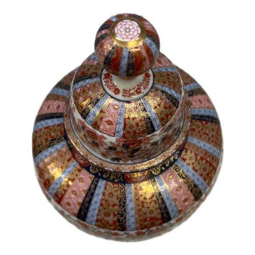 栗田美術館 色絵桜菊牡丹図蓋附大壷