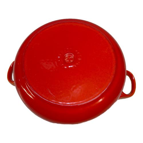 LE CREUSET (ルクルーゼ) 両手鍋 20cm オレンジ シグニチャー・ココット・ロンド