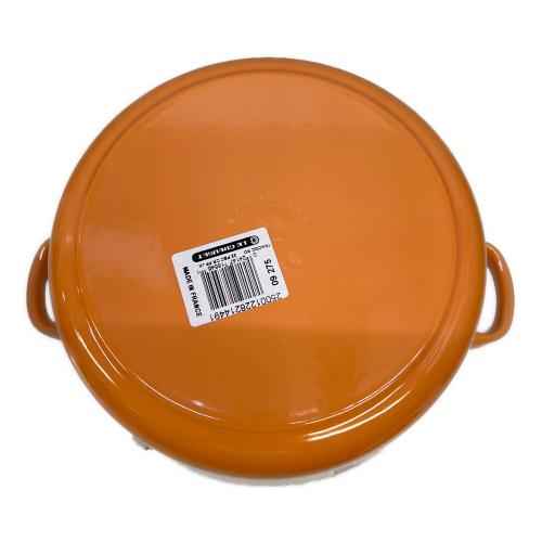 LE CREUSET (ルクルーゼ) 両手鍋 SIZE 22cm オレンジ ココット・ロンド ピーチピンク ココット・ロンド