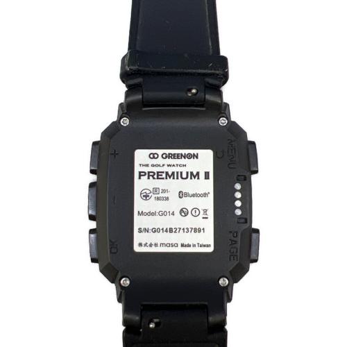 GREENON (グリーンオン) ゴルフGPSナビ THE GOLF WATCH PREMIUM II ブラック
