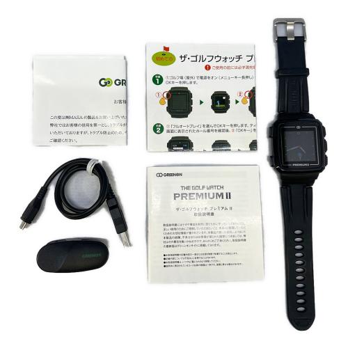 GREENON (グリーンオン) ゴルフGPSナビ THE GOLF WATCH PREMIUM II ブラック