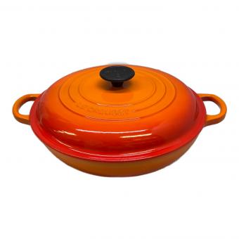 LE CREUSET (ルクルーゼ) 両手鍋 SIZE 26cm ビュッフェ・キャセロール