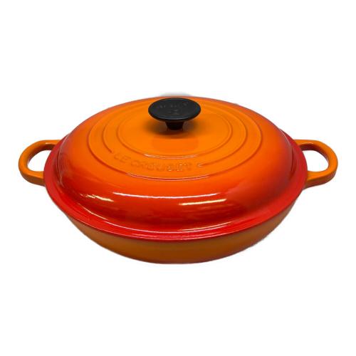 LE CREUSET (ルクルーゼ) 両手鍋 SIZE 26cm ビュッフェ・キャセロール