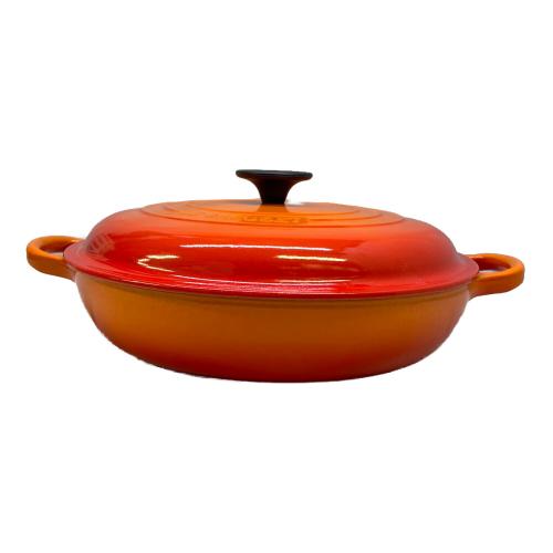 LE CREUSET (ルクルーゼ) 両手鍋 SIZE 26cm ビュッフェ・キャセロール