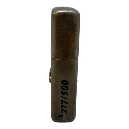 ZIPPO (ジッポ) オイルライター 2002年製 ハイビスカス ネイビー
