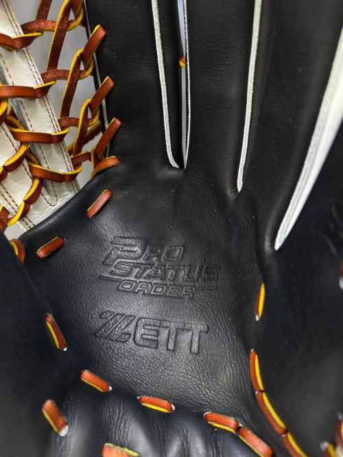 ZETT (ゼット) プロステイタスシリーズ 軟式野球グローブ ブラック×ホワイト