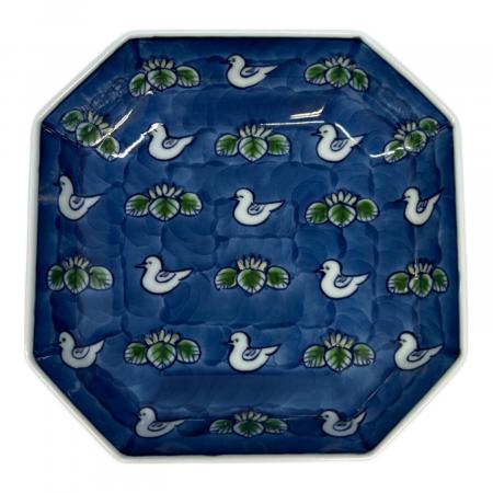 源右衛門窯 (ゲンエモンガマ) 中方皿 染錦水鳥図｜トレファクONLINE