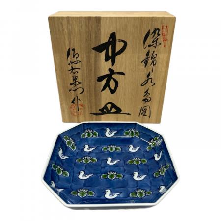 源右衛門窯 (ゲンエモンガマ) 中方皿 染錦水鳥図｜トレファクONLINE