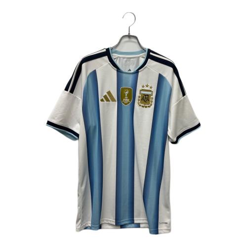 adidas (アディダス) サッカーユニフォーム JVE31 アルゼンチン代表 ホーム メンズ SIZE 2XL スカイブルー×ホワイト
