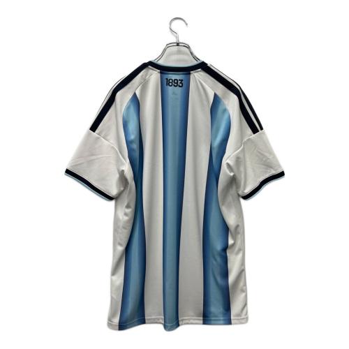 adidas (アディダス) サッカーユニフォーム JVE31 アルゼンチン代表 ホーム メンズ SIZE 2XL スカイブルー×ホワイト